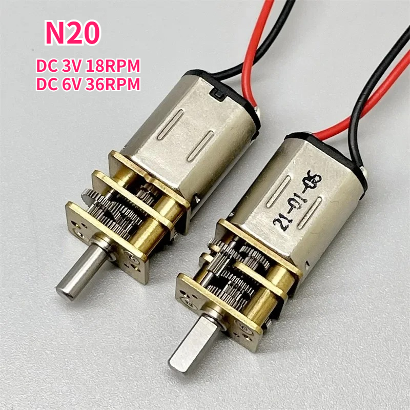 Geared Motor - N20 تيار مستمر 3 فولت 18
