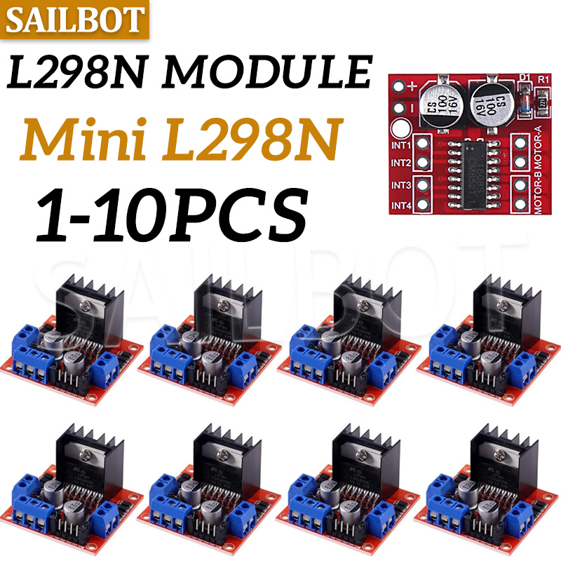 L298N Module - 1/5/10 قطعة L298N موتور تيار مباشر