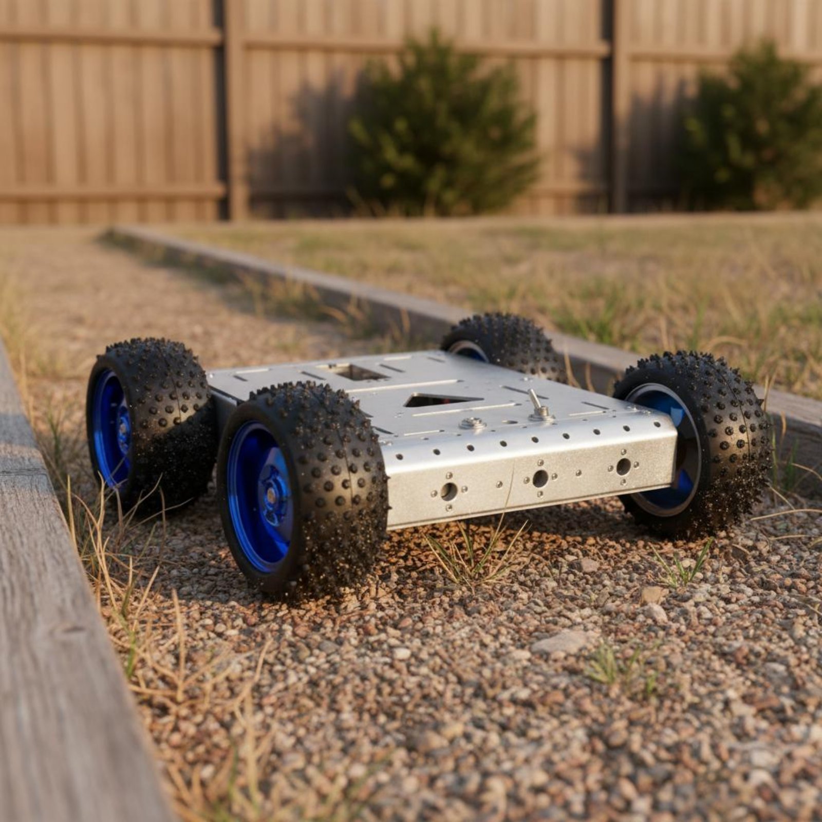 Robot Car Kit - هيكل سيارة ذكية رباعية الدفع بسعة