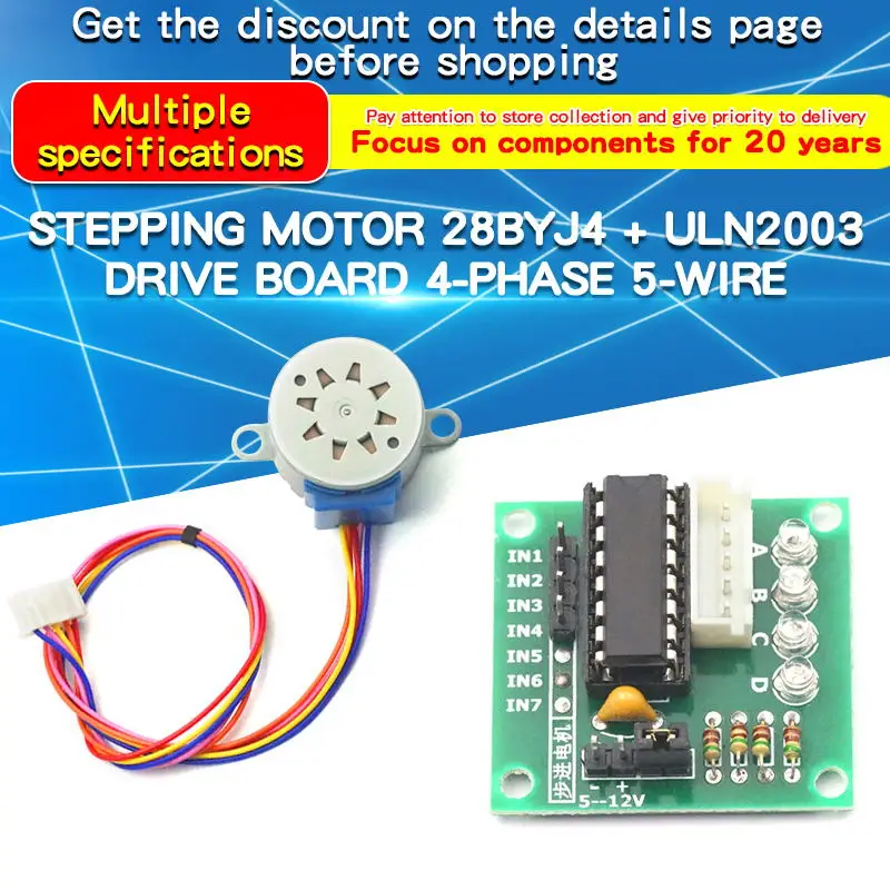 Uln2003 Driver - 1 قطعة 28BYJ4 محرك متدرج ULN2003