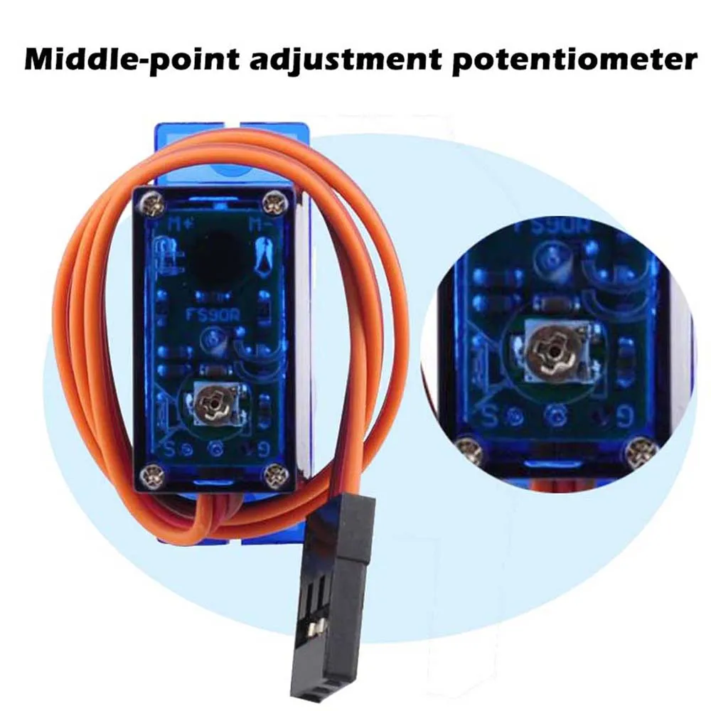 Feetech Mini FS90R مايكرو سيرف - مراجعة Arduino Robot وسعره