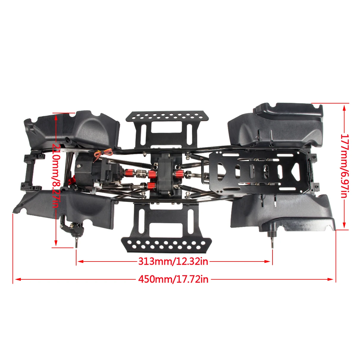 طقم هيكل الزاحف RC ، 1:10 RC ، - مراجعة Robot Car Kit وسعره