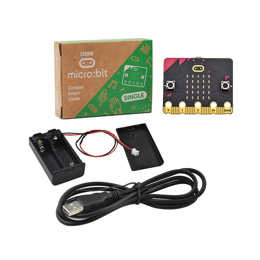 لوحة تطوير BBC Micro Bit V2 ال - مراجعة Microbit Robot وسعره