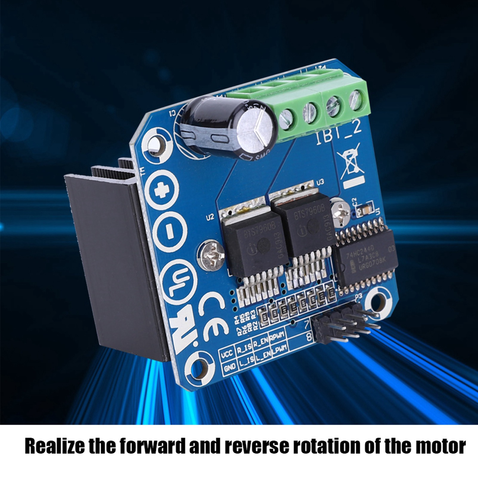 وحدة تحكم محرك BTS7960 43A عال - مراجعة Motor Driver Module وسعره