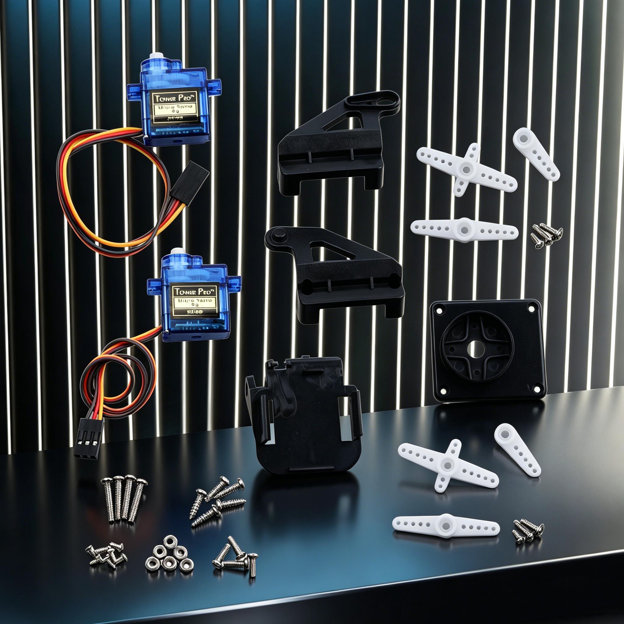 2 محور سيرفو Gimbal قوس FPV PT - مراجعة Pan Tilt Bracket وسعره