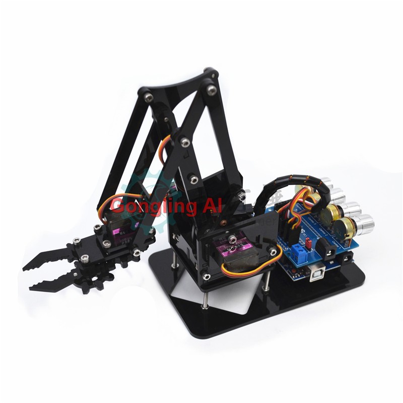 ذراع روبوت ميكانيكي STEM بـ 4  - مراجعة Robot Arm Kit وسعره