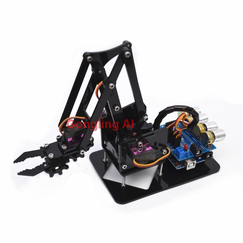 ذراع روبوت ميكانيكي STEM بـ 4  - مراجعة Robot Arm Kit وسعره