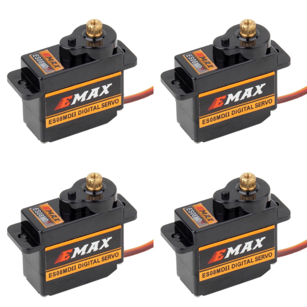 4 قطعة EMAX ES08MDII ES08MD II - مراجعة Sg90 Servo وسعره