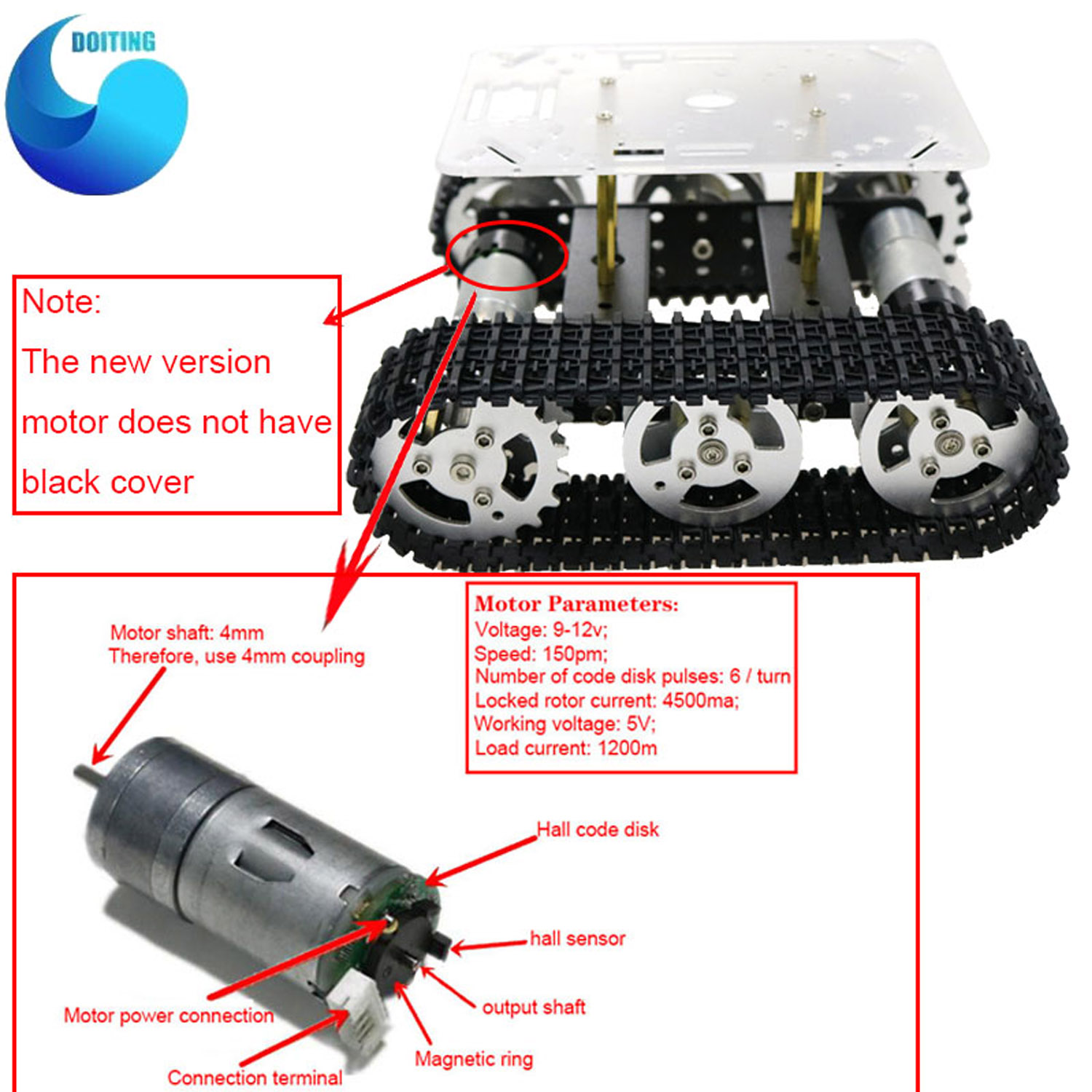 RC المعادن روبوت خزان هيكل الس - مراجعة Tracked Robot Chassis وسعره