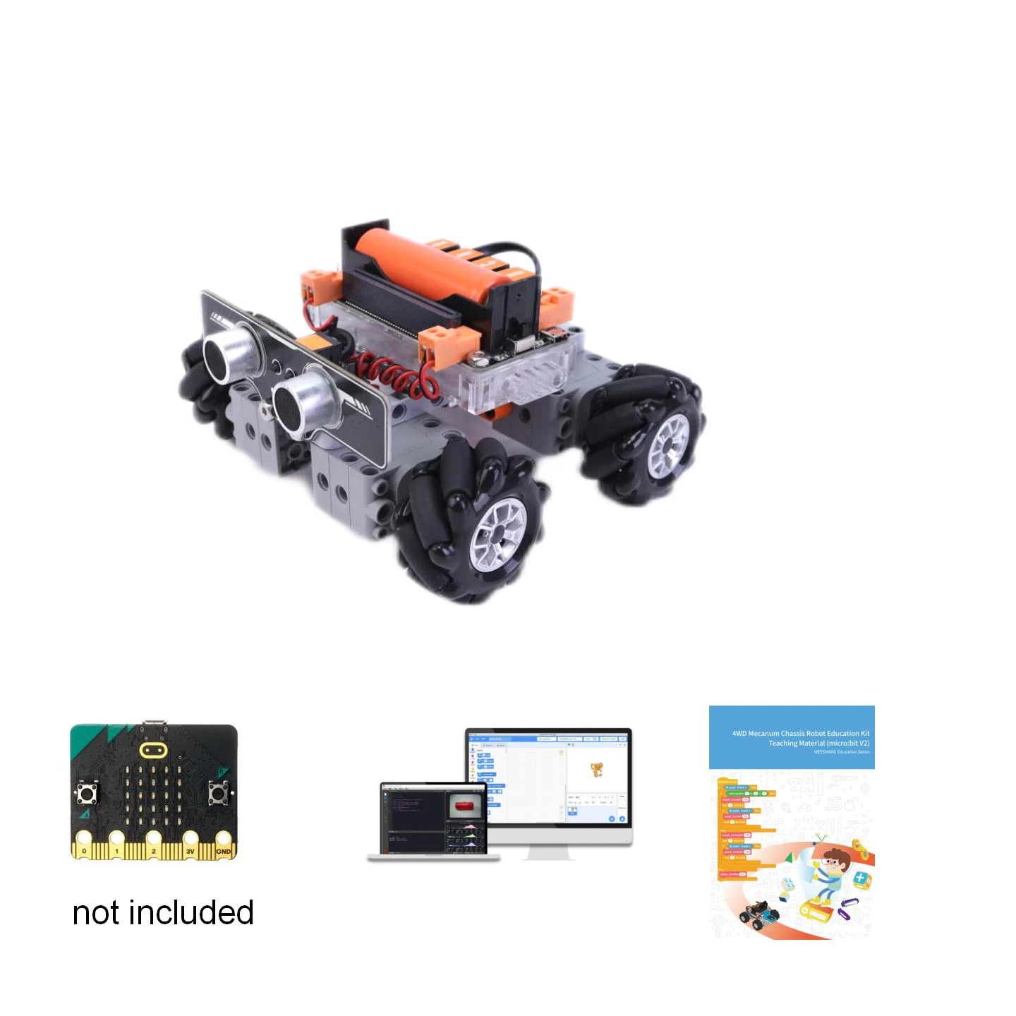 MaiyatangEducational هيكل روبو - مراجعة Microbit Robot وسعره