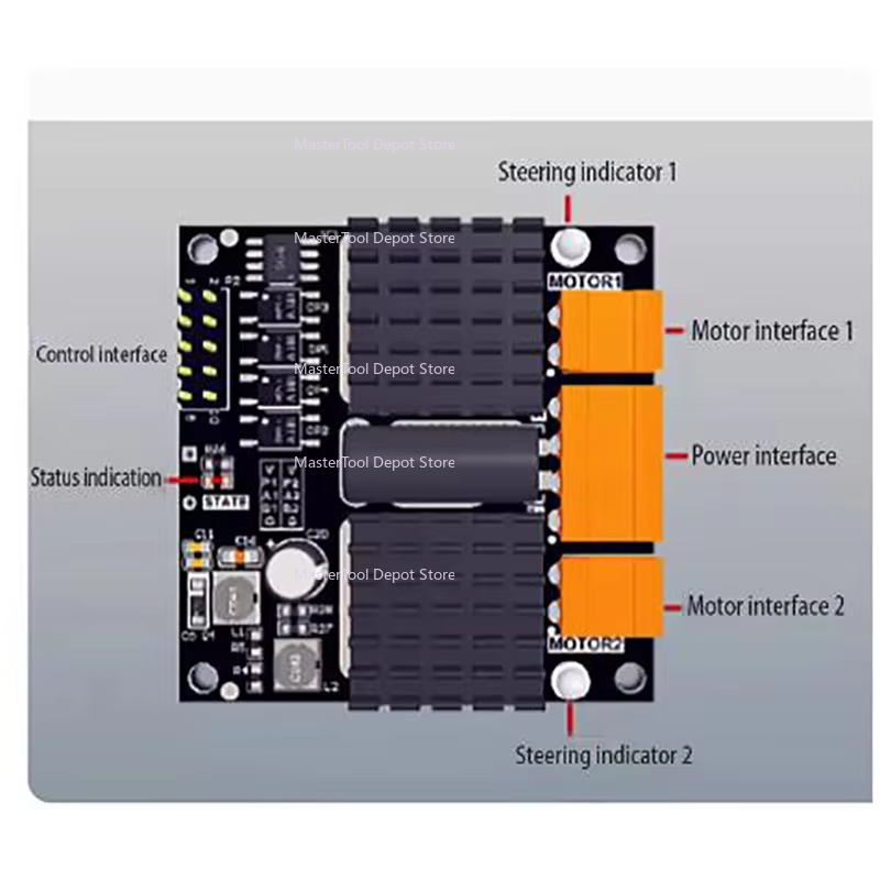 لوحة وحدة محرك تيار مستمر مزدو - مراجعة L298N Module وسعره