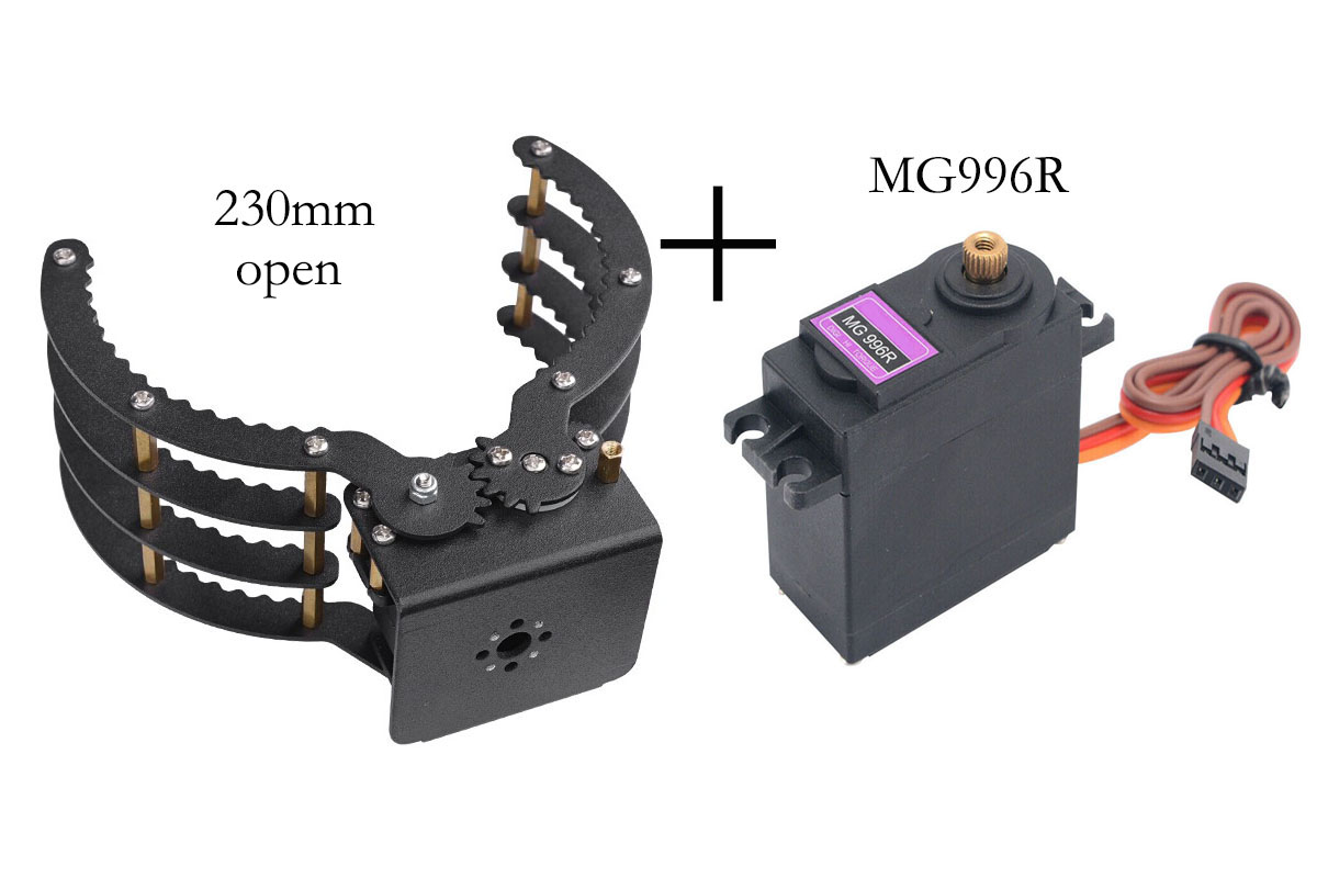 ملاقط ميكانيكية بفتحة 230 مم م - مراجعة Robot Arm Kit وسعره