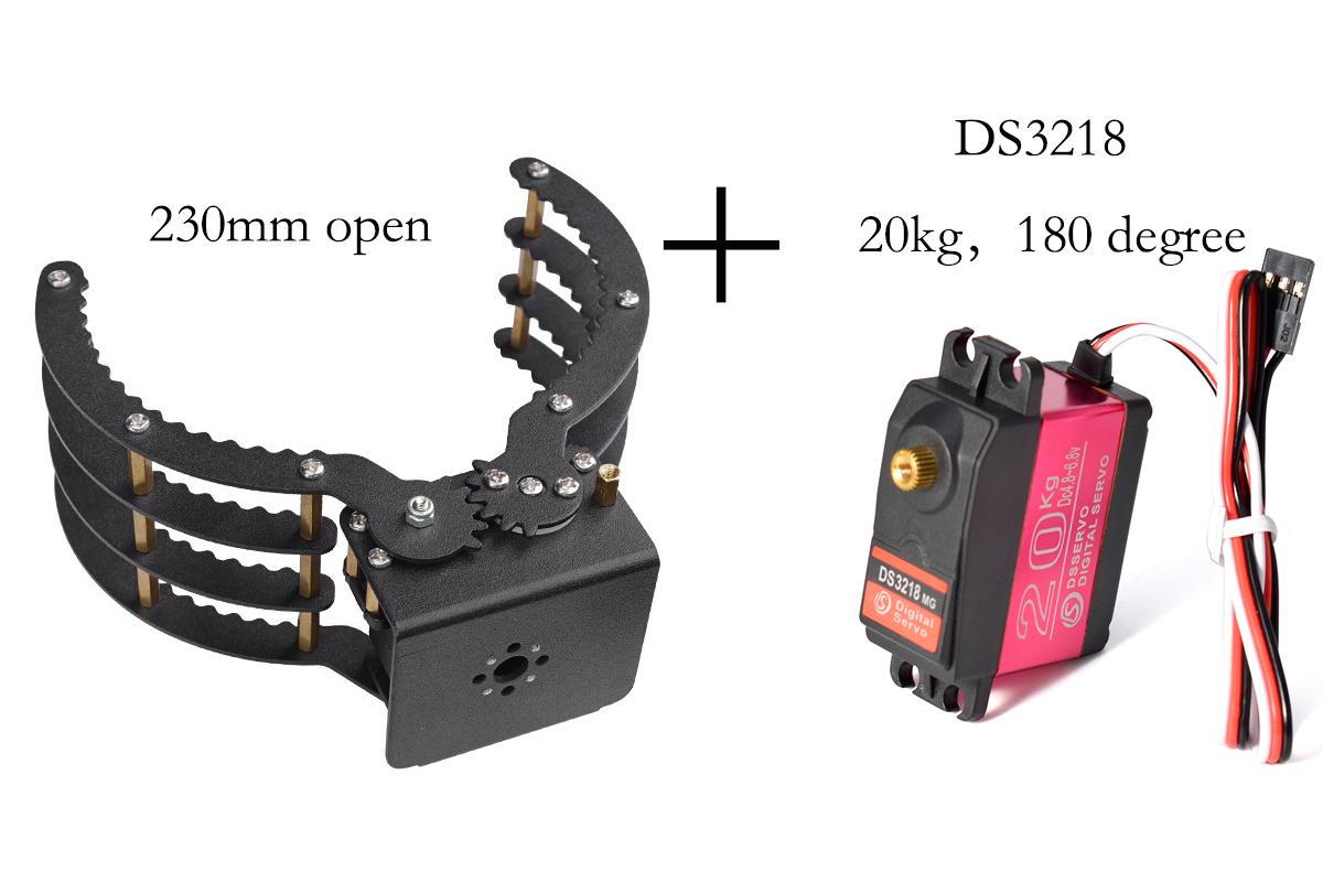 ملاقط ميكانيكية بفتحة 230 مم م - مراجعة Robot Arm Kit وسعره